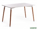 Кухонный стол TetChair John mod. T1001 White (Белый/Natural (натуральный)