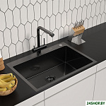 ECO AR 700*500 BLACK PVD NANO DECOR MILLET GRAINS