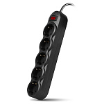 Картинка Сетевой фильтр SVEN SF-05L (чёрный, 1 м)