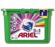 Картинка Капсулы для стирки Ariel 3 в 1 Color (15 шт)