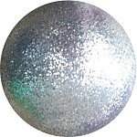 Картинка Шар елочный Greenterra парч. 100 мм (уп.3шт) (серебро)