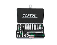 Картинка Набор торцевых головок Toptul GCAD1822 18 предметов
