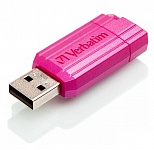 Картинка USB Flash Verbatim PinStripe Pink 32GB (49056)