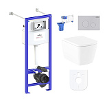 Картинка Унитаз Lavinia Boho Relfix Aveo Rimless 7 в 1 87050211 (матовый пластик)