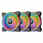 Картинка Вентилятор для корпуса Thermaltake Riing Quad 12 RGB TT Premium 3 Fan Pack CL-F088-PL12SW-A