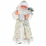 Картинка Игрушка под ёлку Зимнее волшебство Дед Мороз в белой шубе с подарками (3555408)