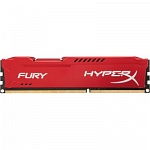 Картинка Оперативная память Kingston HyperX Fury Red 8GB DDR3 PC3-10600 (HX313C9FR/8)
