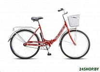 Картинка Велосипед STELS Pilot-810 26 Z010 с корзиной (красный)