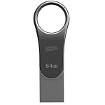 Картинка USB Flash Silicon-Power Mobile 80 Gray 64GB (SP064GBUC3C80V1S)