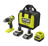 Картинка Ударная дрель-шуруповерт Ryobi HP RPD18C-220S 5133004982 (с 2-мя АКБ 2 Ah, сумка)