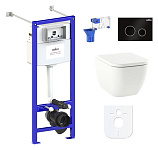 Картинка Унитаз Lavinia Boho Relfix One 7 в 1 87050140 (черный пластик)