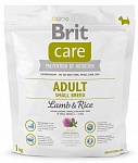 Картинка Сухой корм для собак Brit Care Adult Small Breed Lamb & Rice 1 кг