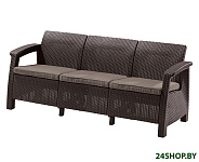 Картинка Садовый диван Keter Corfu Love Seat Max (графит)