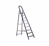 Картинка Лестница-стремянка стальная АЛЮМЕТ М8409 (9 ступеней) (уценка арт. 209526)