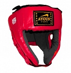 Картинка Шлем боксерский боевой Ayoun Profi 845 L (красный)