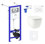 Картинка Унитаз Lavinia Boho Relfix One 7 в 1 87050143 (белое стекло)