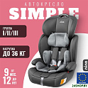 Детское автокресло Nino Simple ZY10 (серый/черный)