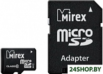 Картинка Карта памяти Mirex microSDHC UHS-I (Class 10) 32GB + адаптер [13613-ADSUHS32]