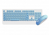 Картинка Клавиатура + мышь Jet.A SlimLine KM39 W (бело-синяя)