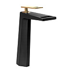 Картинка Смеситель Pea Gio H32876 (черный/золотой)