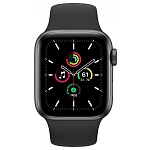 Картинка Умные часы Apple Watch SE 40 мм (алюминий серый космос/черный спортивный)