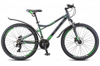 Картинка Велосипед Stels Navigator 610 D 26 V010 р.16 2020 (черный/зеленый)