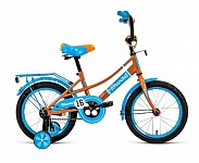 Картинка Детский велосипед Forward Azure 16 2021 (коричневый/голубой)