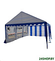Тент-шатер Sundays Party 4x6 м (белый/синий)