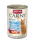 Картинка Консервированный корм для кошек Animonda Carny Adult с курицей и лососем 400 г