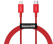 Картинка Кабель Baseus CATLYS-C09 USB Type-C - Lightning (2 м, красный)