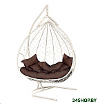 Картинка Подвесное кресло LetoLux Dublin (белый/шоколадный)