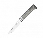 Картинка Нож туристический OPINEL №08 / 002389 (нержавеющая сталь, береза, серый)