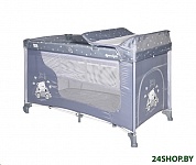 Картинка Манеж-кровать Lorelli Moonlight 2 Silver Blue Car (10080412154)