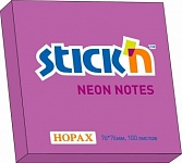 Картинка Блок самоклеящийся бумажный Stickn Hopax 21210 (фиолетовый)