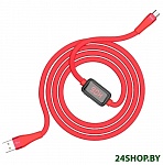 Картинка Кабель Hoco S4 microUSB (красный)