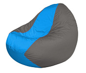 Картинка Бескаркасное кресло Flagman Classic К2.1-194 (серый/голубой)