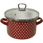 Картинка Кастрюля Omelia 1-2250112 (горох, бордовый)
