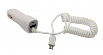Картинка Автомобильное зарядное устройство USB / microUSB Jet.A UC-S17 White