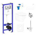 Картинка Унитаз Lavinia Boho Relfix Biore Rimless 9 в 1 97010061 (белый пластик)