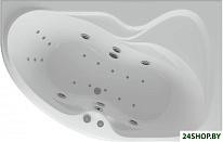 Вега 170x105 без гидромассажа (правая, с экраном)