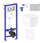 Картинка Унитаз Lavinia Boho Relfix Aveo Rimless 7 в 1 87040127 (матовый пластик)