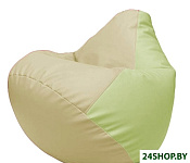 Картинка Бескаркасная мебель Flagman Груша Макси Г2.3-1004 (светло-бежевый/светло-салатовый)