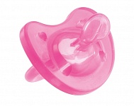 Картинка Пустышка Chicco Physio Soft (розовая) (12 мес+)