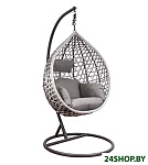 Картинка Подвесное кресло AksHome Hawaii (серый/серо-бежевый)