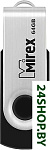 Картинка USB Flash Mirex Swivel Rubber 64GB (черный/серебристый)