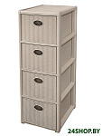 Картинка Комод пластиковый Эльфпласт Elegance Mini 593 (бежевый)