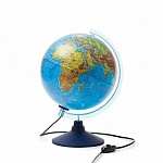 Интерактивный глобус Земли физико-политический с подсветкой