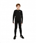 Картинка Термокофта детская Kelme Tech Fit Long Sleeve Thick Kids 3893112-000 (130, черный)