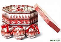 Картинка Набор ёлочных шаров Winter Glade папье-маше 7514G227 (14 шт)