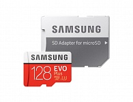 Картинка Карта памяти Samsung EVO+ microSDXC 128GB + адаптер [MB-MC128GA]
